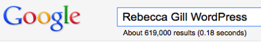 WordPress Rebecca Gill