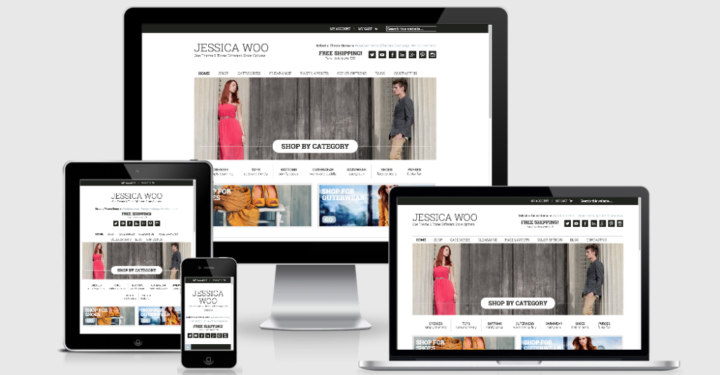 Jessica Theme in Responsive Mode