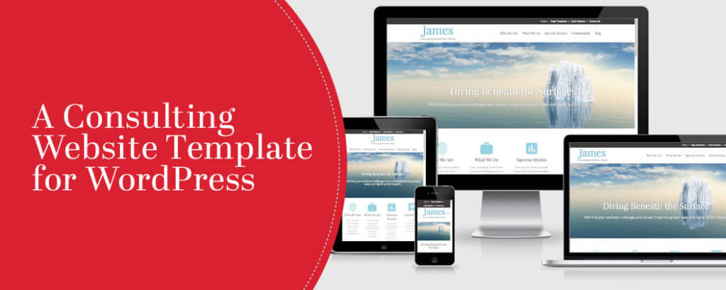 Meet James: A Consulting Website Template for WordPress