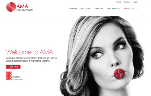 AMA Labs Website Design